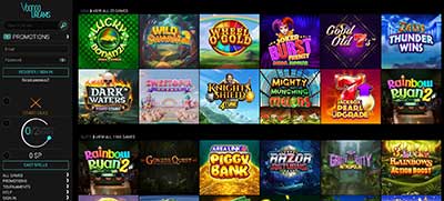 Vodoodreams Casino Games Page