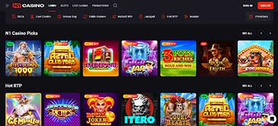 N1 Casino Games Page
