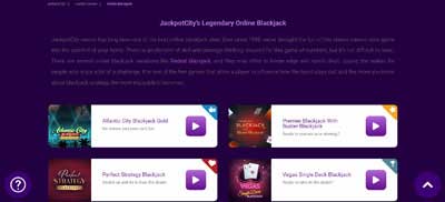 Jackpotcity Game Page