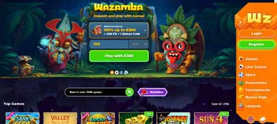 Wazamba Home Page