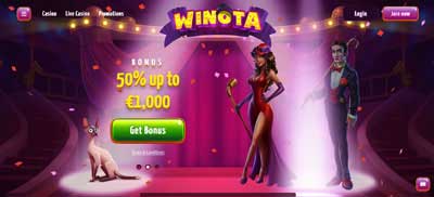 Winota Casino Home Page