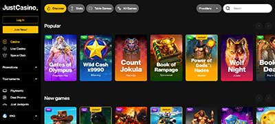 Just Casino Games Page
