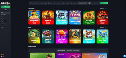 Bitkingz Casino Games Page