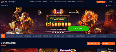 Dream.bet Casino Home Page