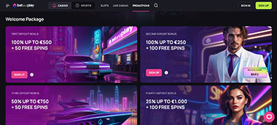 BetandPlay Casino promotions Page