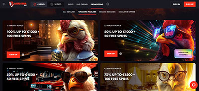 Rooster.bet Casino Promotions Page