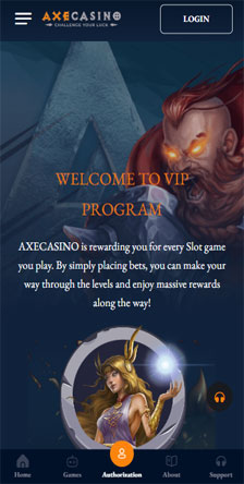 Axe Casino Mobile VIP Program