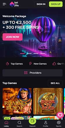 BetandPlay Casino Mobile