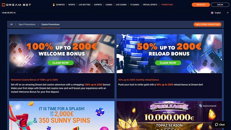 Dream.bet Casino Bonuses