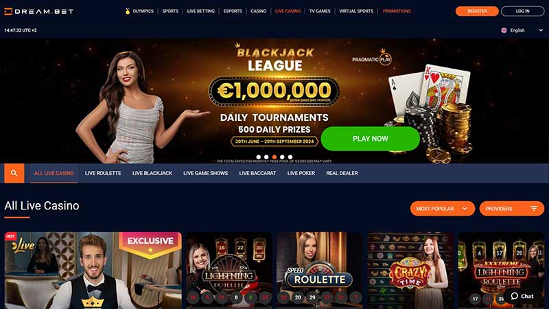 Dream.bet Casino Live Casino Games