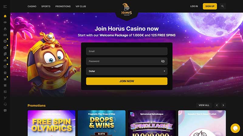 Horus Casino Home