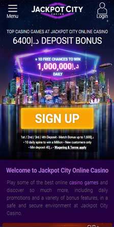 JackpotCity Casino Mobile Version