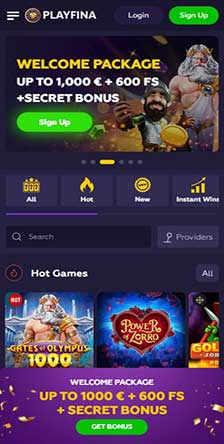 PlayFina Casino Mobile