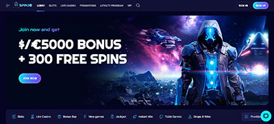 Spinjo Casino Home Page