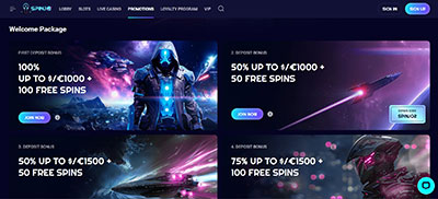 Spinjo Casino Promotions Page