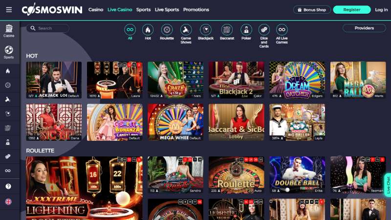 Cosmoswin Live Casino